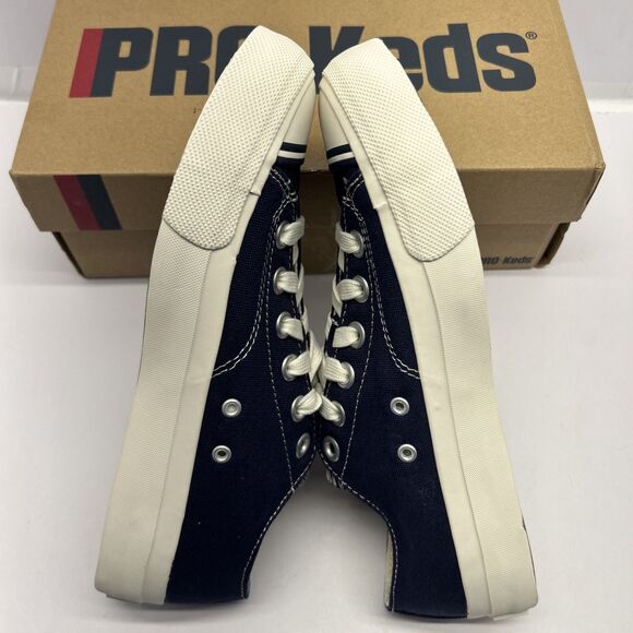 Pro-Keds Royal Lo Navy Retro Look Old School Size 6 Men Size 8 Women New in Box - Picture 5 of 9